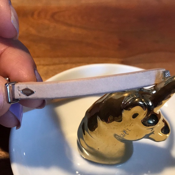 Fossil light pink Leather bracelet - Picture 6 of 8